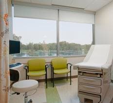 Clean medical facility corridor